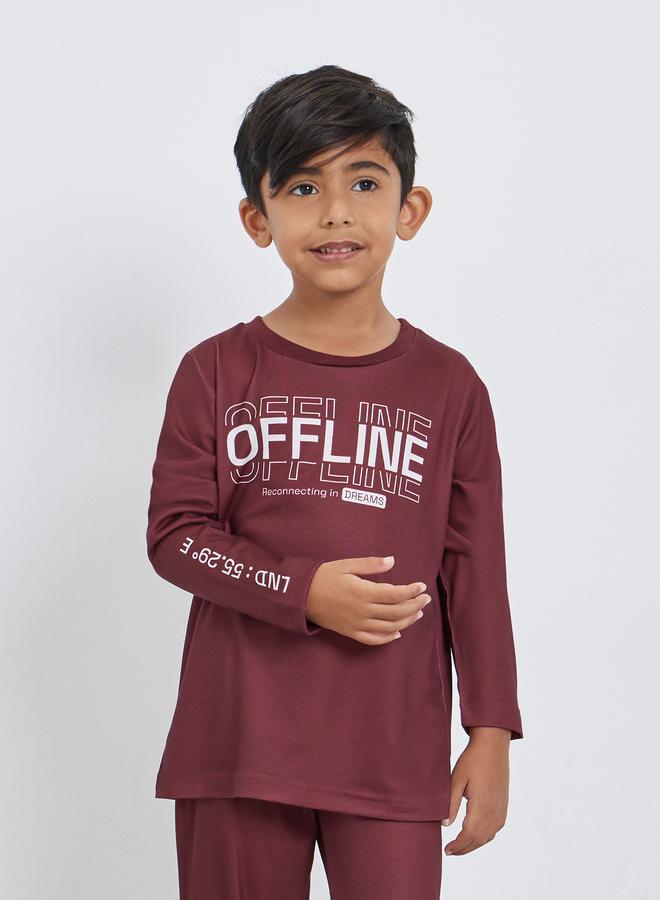 ستايلي طقم بيجامة وتيشيرت بشعار ستايلي بويز - Image 2