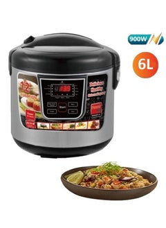 TOSCANA U 6-liter electric pressure cooker, 12 functions, 900 watts, black/grey  - Image 1