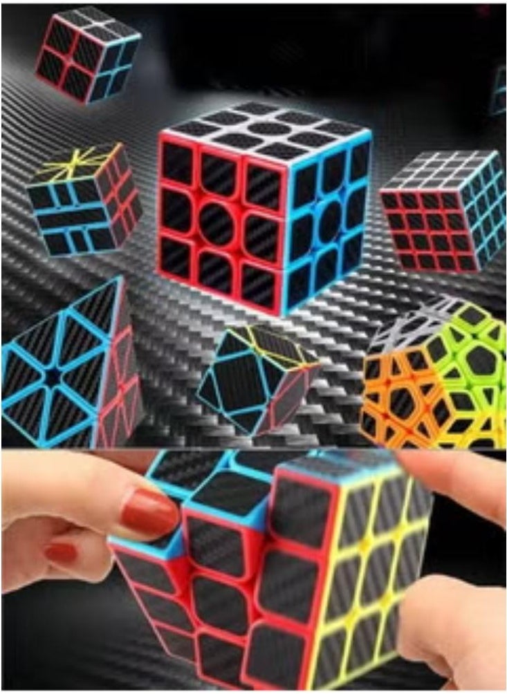 NIBEMINENT - Speed Cube Set,,5-Piece Rubik's Cube Set 2x2 3x3 5x5 Pyramid Skewb 3D Speed Cube Game,Twisty Puzzle Toy Gift For Kids Adults, Speed Cubing Beginners Or Puzzle Enthusiasts - Image 1