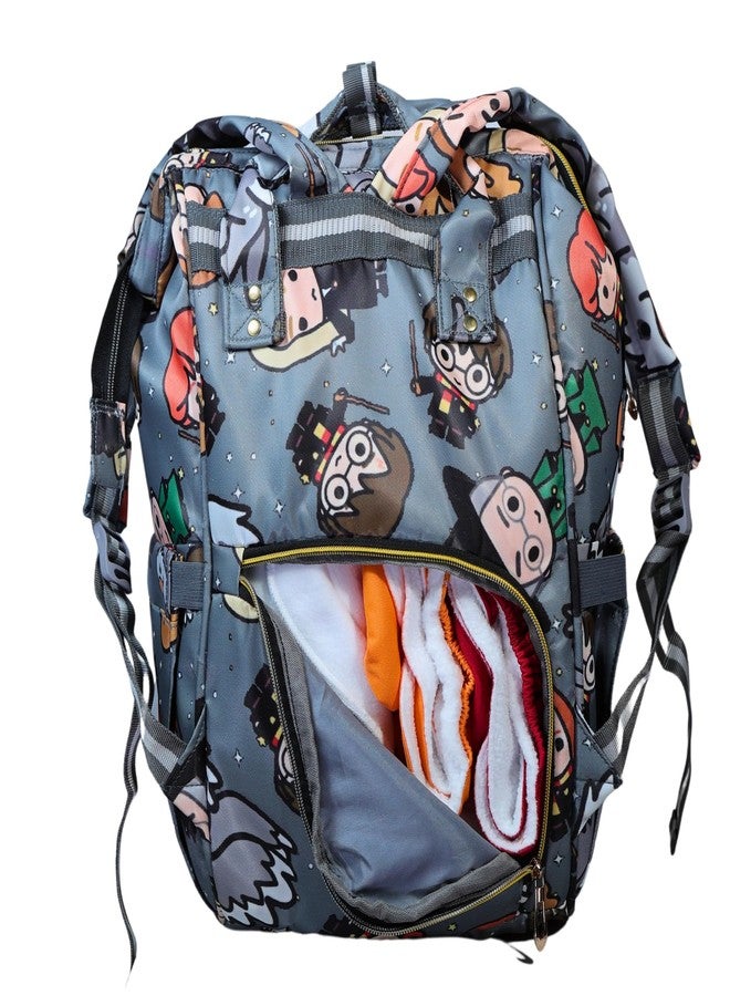 Tip 'n' Top Baby Kids Diaper Bag Backpack for diapers Travelling Diaper Bag for Mothers (Cartoon Printed) Insulated Bottle Pockets - Image 2