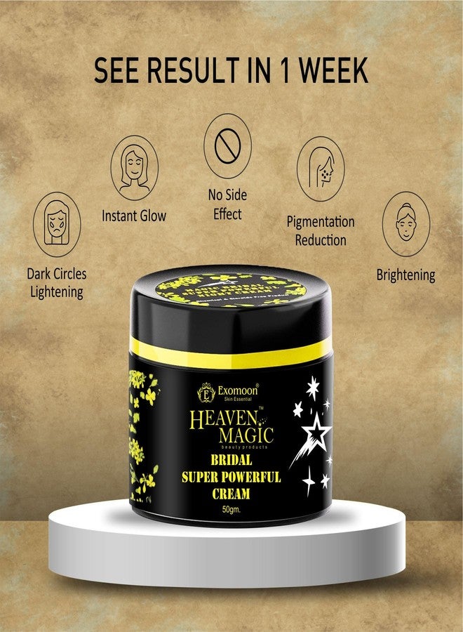 EXOMOON كريم إكسومون هيفن ماجيك برايدل جلو الليلي لتفتيح البشرة وتوحيد لونها وتنعيمها | يقلل من الخطوط الدقيقة | يزيل التصبغات | نتائج ملحوظة خلال 7 أيام | مناسب لجميع أنواع البشرة (50 جم) - Image 3