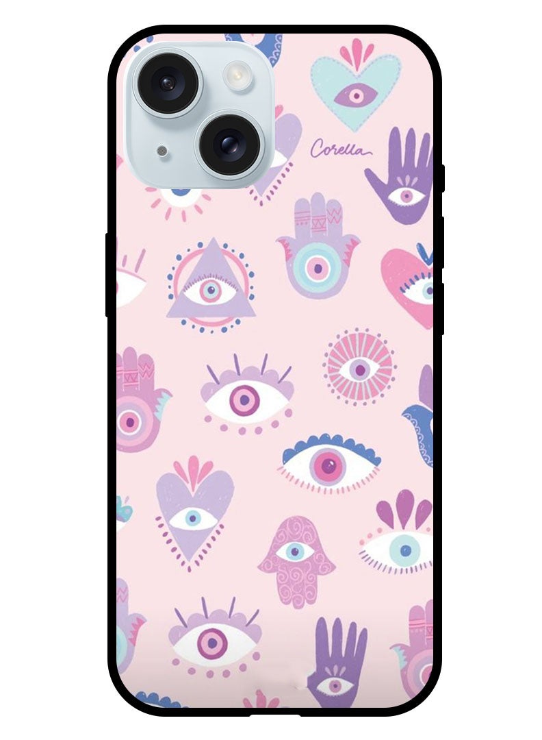 Theodor Protective Case Anti Scratch Shock Proof Bumper Cover For iPhone 15 Plus Evil Eye (3) - Image 1