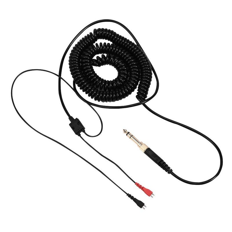 Zerone Coiled Headphone Cable with 3.5MM and 6.5MM Plug, Replacement Coiled Spring Stereo Audio Cable for HD25/560/540/480/430/250 Headphones - Image 2