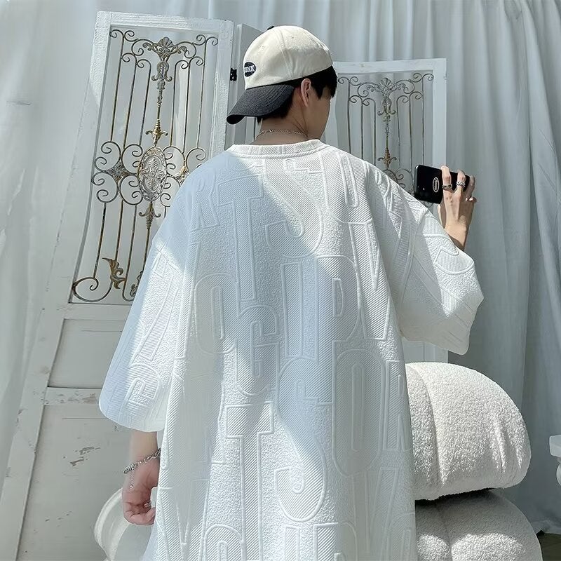 Mens Summer Fashion Sports Suit DHK008 Black - Image 5