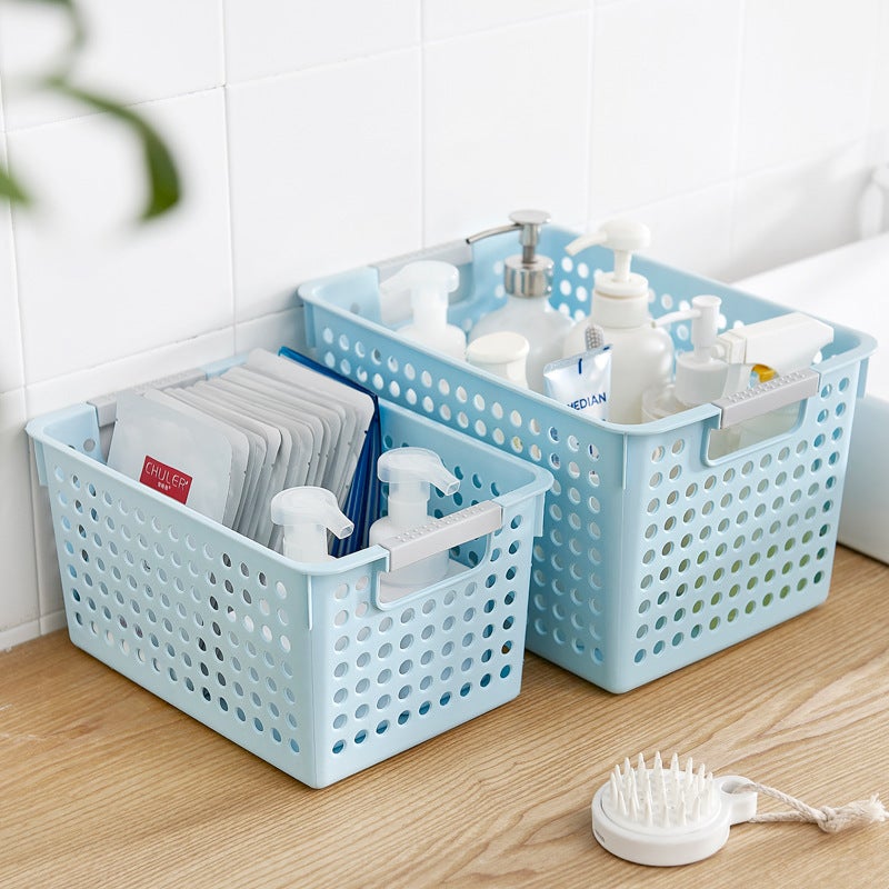 Plastic Storage Basket Desktop Sundry Storage Box Rectangular Kindergarten Snack Toy Storage Basket Storage Small Basket - Image 2