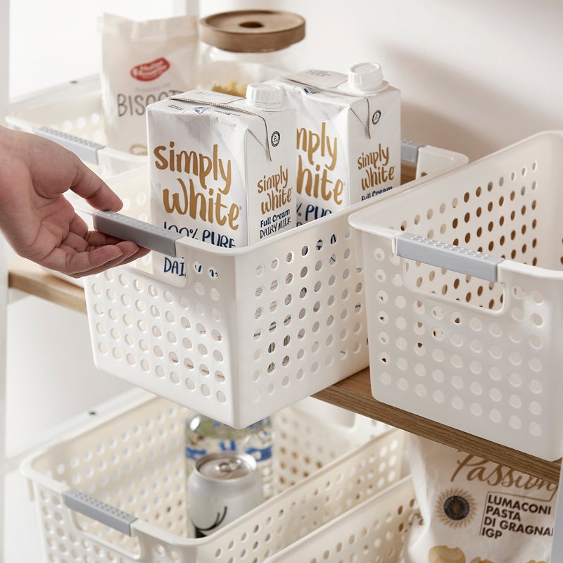 Plastic Storage Basket Desktop Sundry Storage Box Rectangular Kindergarten Snack Toy Storage Basket Storage Small Basket - Image 1