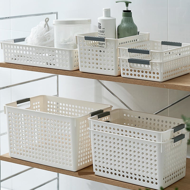 Plastic Storage Basket Desktop Sundry Storage Box Rectangular Kindergarten Snack Toy Storage Basket Storage Small Basket - Image 4