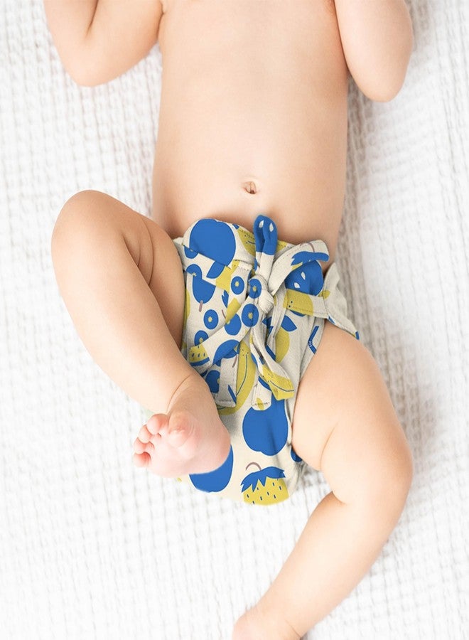 Cocoon Care Bamboo Cotton Baby Nappy Pack of 3 | Soft, airable and reusable cloth diapers | Newborn Essentials for Boys and Girls | Printed Wrapping Style Nappies | 0-3 M - Image 2