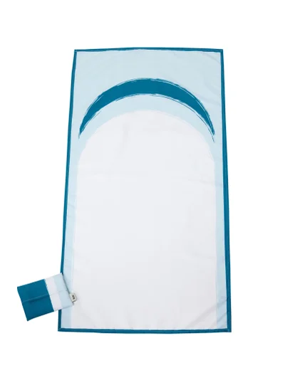 Sabr 2 Piece - Sabr 'Zarqa Pocket Prayer Mat with Pocket Travel Pouch