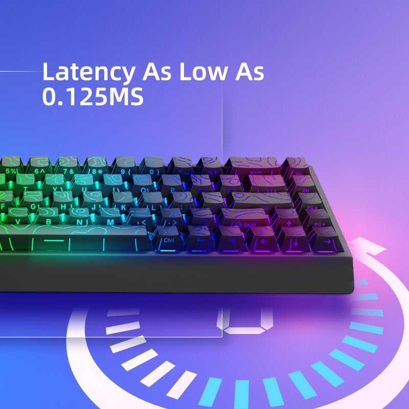 IROK Mer68 Wired 68 Keys, Magnetic Switch Mechanical Keyboard, 8KHZ Polling Rate/Latency As 0.125MS/256KHZ Single Key Scan Rate/ARGB/ï¼ŒHot Swappable Gaming Keyboard(Black) - Image 3