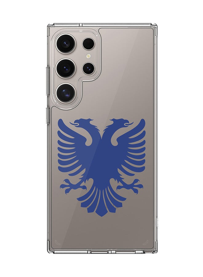 Stylizedd Classic Clear Case for Samsung Galaxy S23 Ultra , Hybrid Soft  Thin Transparent Cover [ Designed for Samsung Galaxy S23 Ultra ] - Albanian Eagle - Image 1