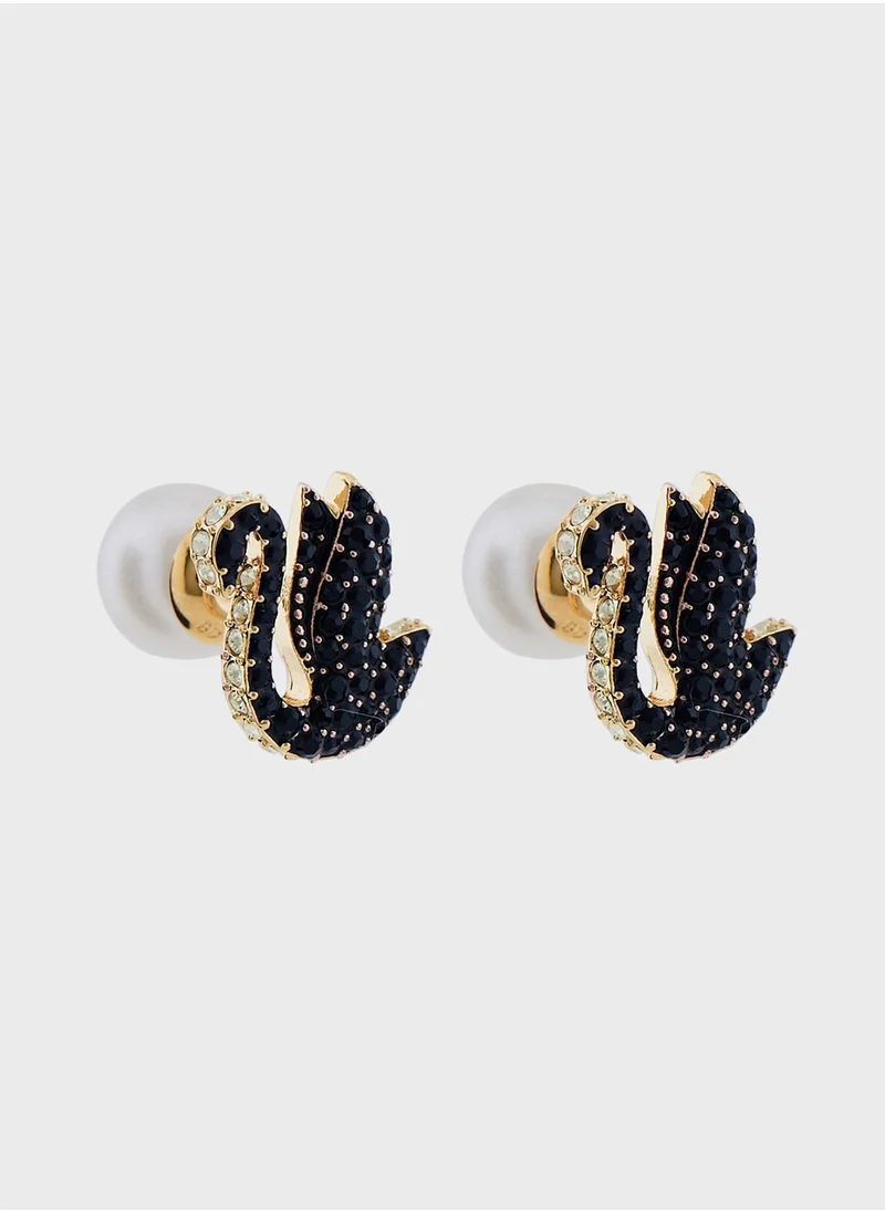 SWAROVSKI Swan Stud Earrings