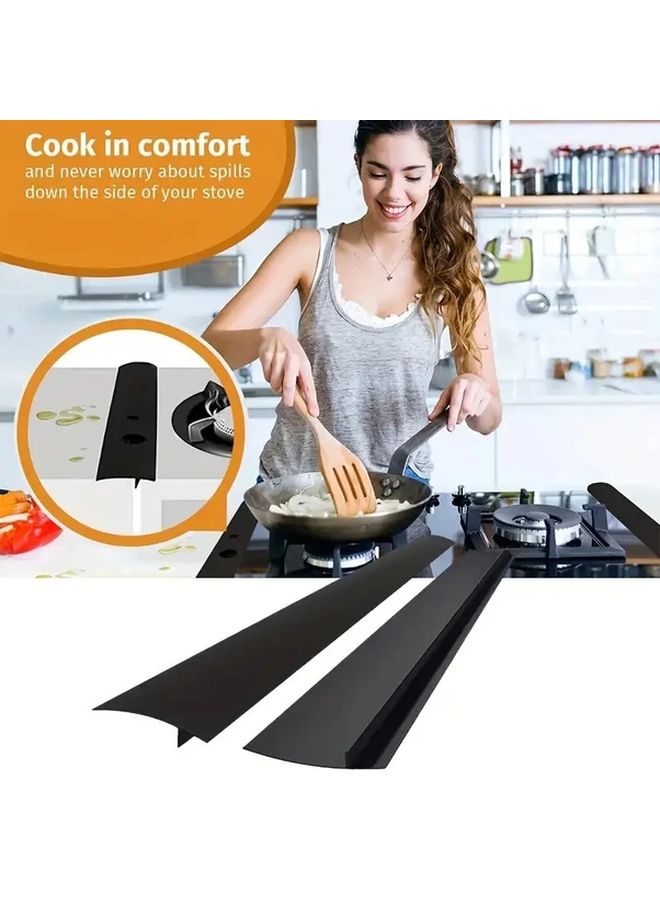 Black Self Adhesive Kitchen Countertop Gap Cover Strip Silicone Seal Tape Oil Resistant - Image 3