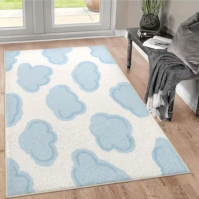 Tnessential Soft Blue Cloud Rug - Image 1