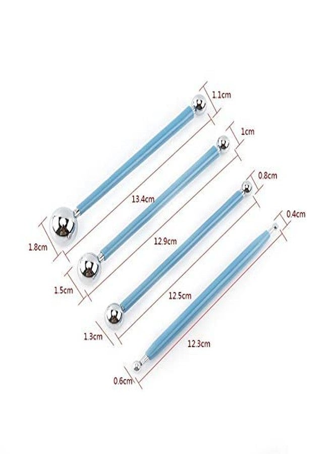 MYSELF Modelling Ball Tool 4 Pcs/Set for Art Craft Clay and Cake Decorating Sugar Craft Modelling Embossing - Image 5