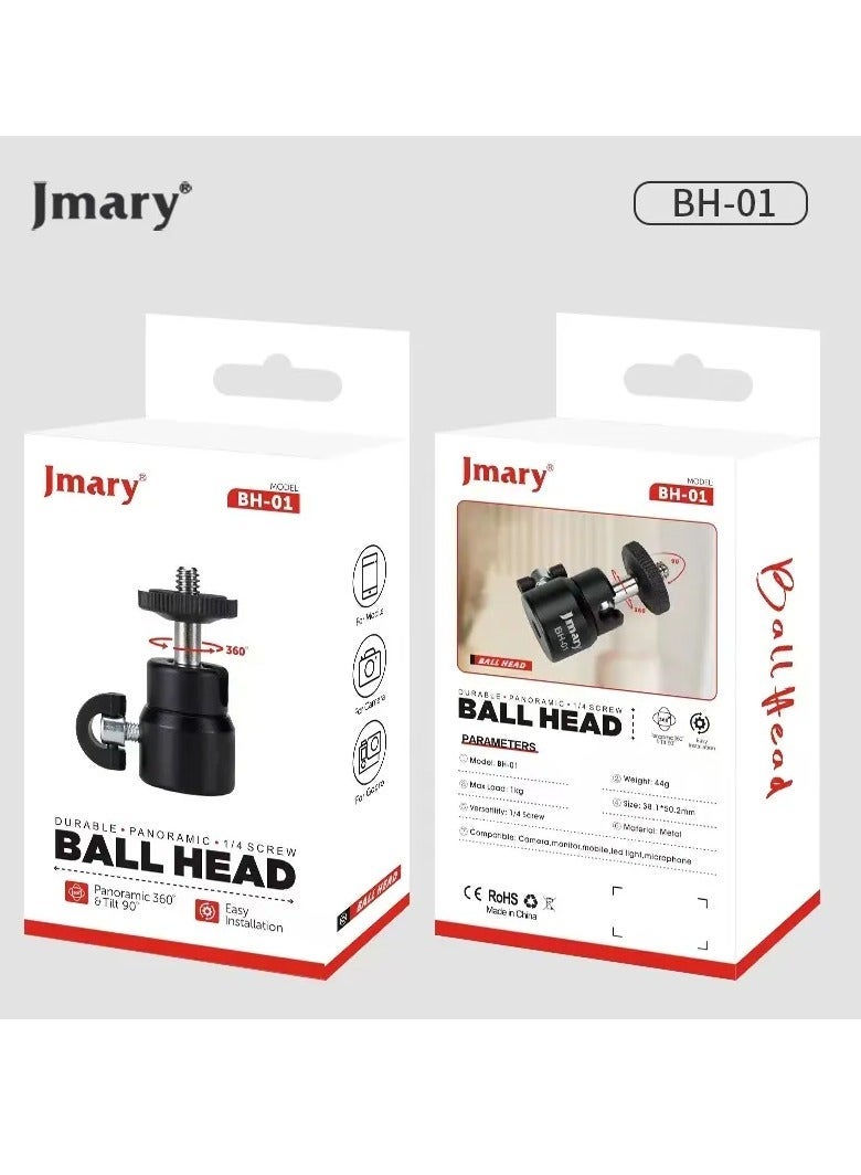 Jmary BH-01 Ball Head – Durable & User  Friendly Mounting - Image 4
