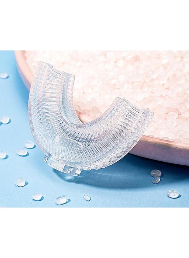 فرشاة أسنان على شكل حرف U للأطفال بعمر 2-6 سنوات وردي - Image 5