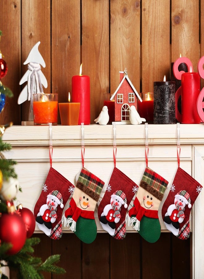 Hxezoc 10 Pack Clear Christmas Stocking Holders for Mantle, Adjustable Stocking Hangers Non-Skid Lightweight Stocking Hooks for Christmas Fireplace Mantel Decorations Christmas Holiday Supplies - Image 5