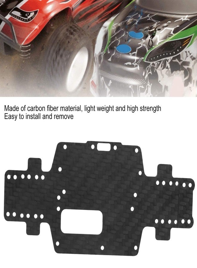 Dilwe Carbon Fiber Chassis Set, for 1/28 RC car, Like K969 / K979 / K989 / K999 / P929 / P939, incl. Switch, Screw, nut, etc., Black - Image 3