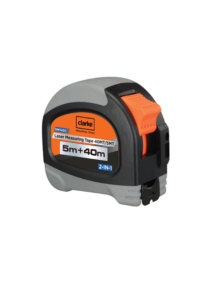 Clarke CLARKE 2 IN 1 LASER MEASURING TAPE 40MTR + 5MTR