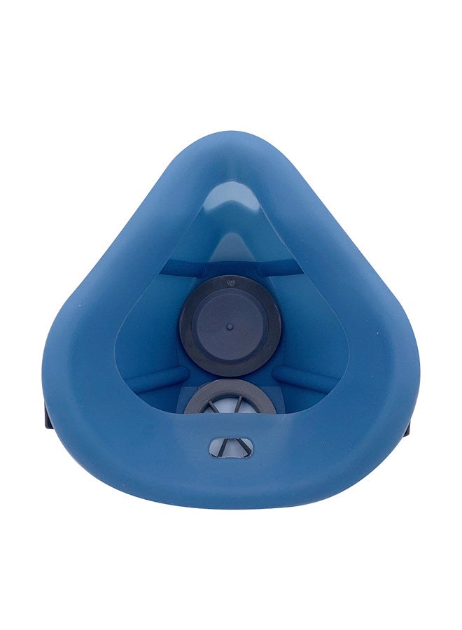 3200 Dust Mask Reusable Half Face Cover Respirator Mask with Filter Cotton KN95 Dust-Proof Mask Suitable for Industry, Dust Prevention, Grinding, Decoration and Coal Mine Blue  - Image 3