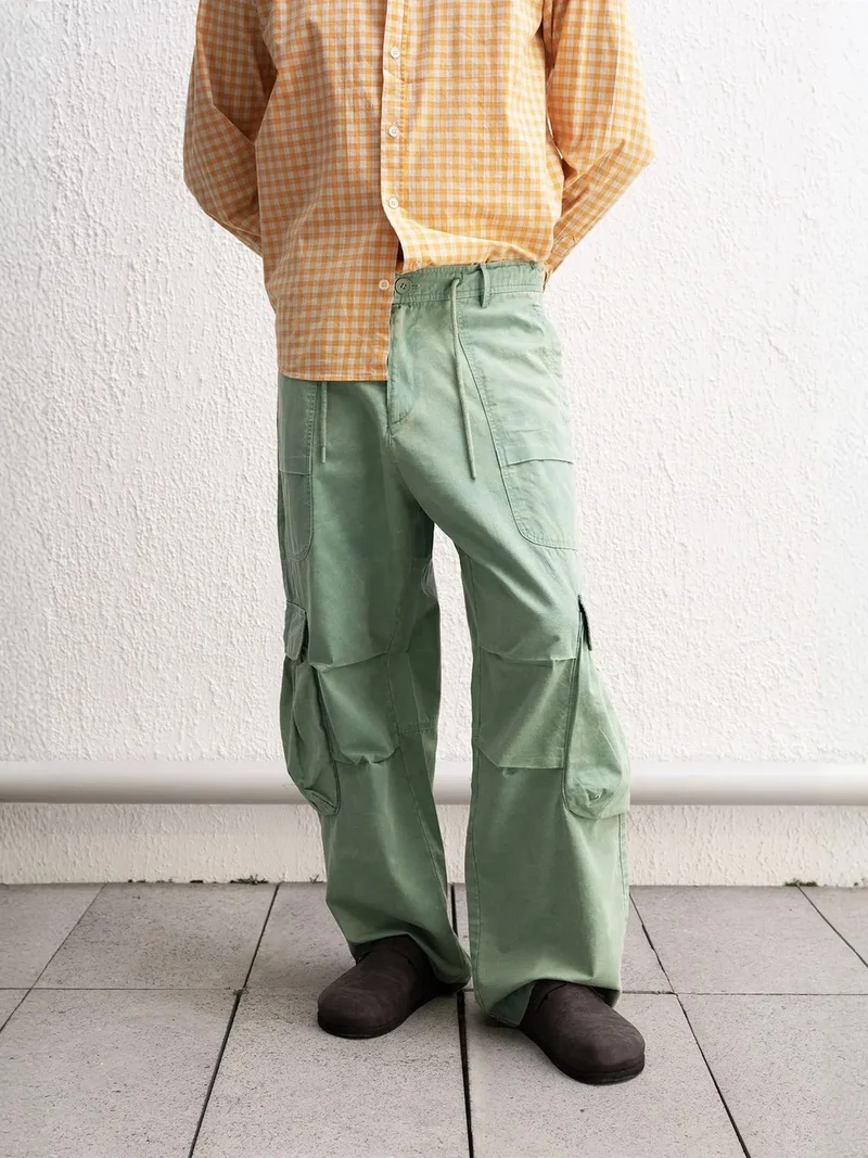 جيستو GIESTO Baggy Wide Leg Cargo Pants