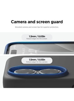 Generic Silicone Case Compatible with iPhone 16, Slim Liquid Silicone Phone Case with 3-Layer Soft Rubber Shockproof Bumper with TPU Lining (Black)  - Image 5