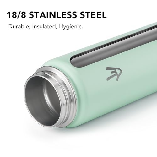 Enerbone 32 oz Insulated Water Bottle, Stainless Steel Bottle with Carrying Strap, Double-Wall Vacuum Insulation Design, Leakproof Sports Bottle with Straw, Keep Drinks Cold or Hot for Hours - Image 4