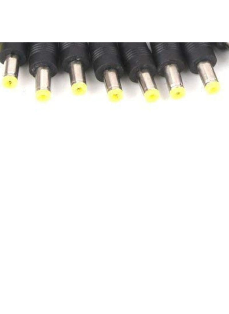 Technotech Technotech 10Pack 10 Inch 30Cm 21 X 55Mm Male Dc Power Pigtail Connectors for CCTV Surveillance Camera Dc Pin Black  - Image 5