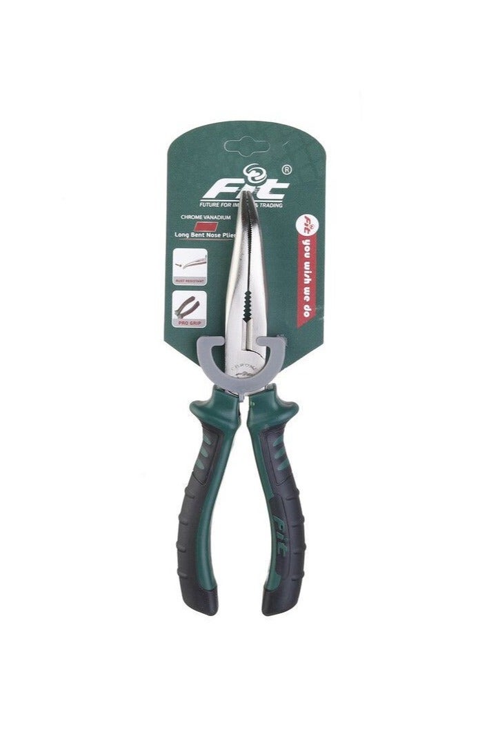 FIT 8" Bent Nose Pliers – Chrome Vanadium – Heavy Duty – C60