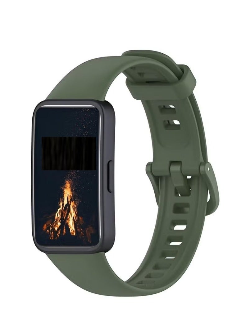 ELTRAZONE Huawei Band 8/9/10 Replacement Watch Straps – Durable Silicone Adjustable Wristband for Women and Men, Fashionable Sport Design, Comfortable and Sweat-Resistant, Compatible with Huawei Band 10, 9, and 8, Perfect for Active Lifestyles and Daily Wear - Image 1