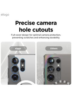 Elago Magnetic Hybrid for Samsung Galaxy S25 Ultra Case Cover compatible with MagSafe - Transparent  - Image 4
