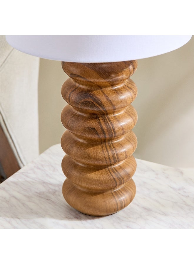 Home Box Marbella Ceramic Table Lamp with Fabric Shade 56.5 cm  - Image 5