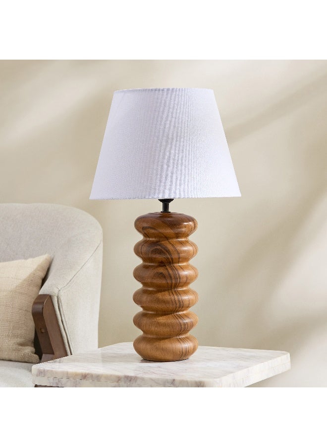Home Box Marbella Ceramic Table Lamp with Fabric Shade 56.5 cm  - Image 3
