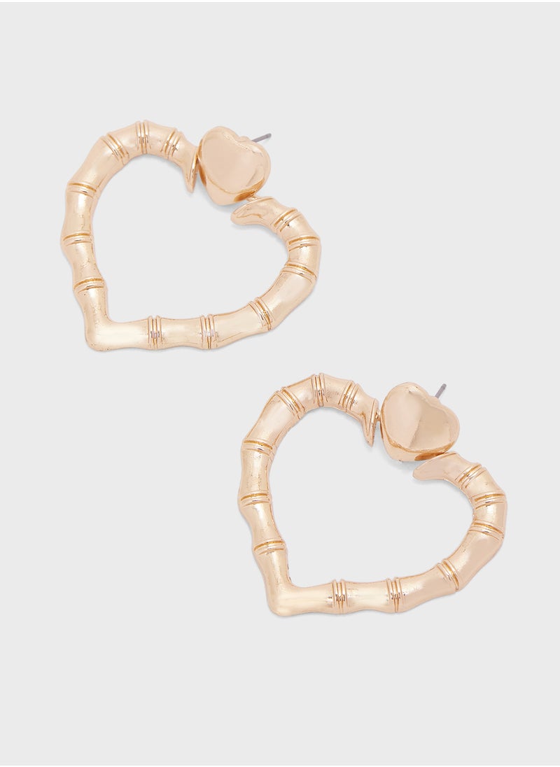 Ginger Heart Stud Earrings  - Image 1