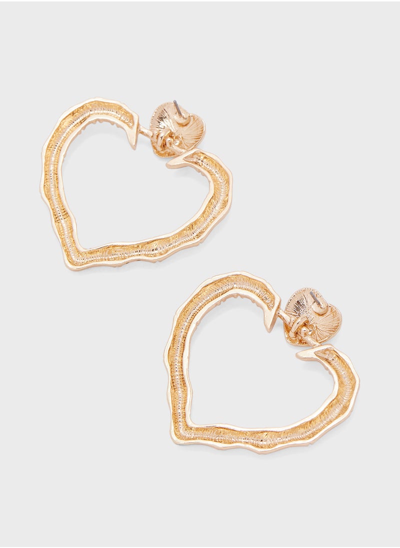 Ginger Heart Stud Earrings  - Image 2