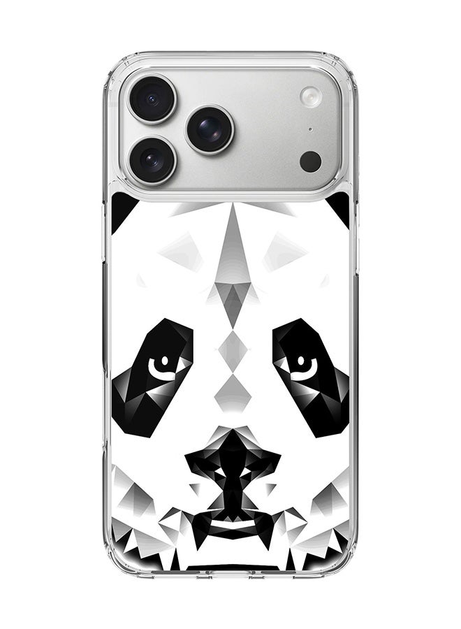 Classic Clear MagSafe Case for iPhone 17 Pro Max , Hybrid Soft Case Flexible Edges Anti Drop TPU PC Gel Thin Transparent Cover [ Designed for iPhone 17 Pro Max ] - Poly Panda Full Print