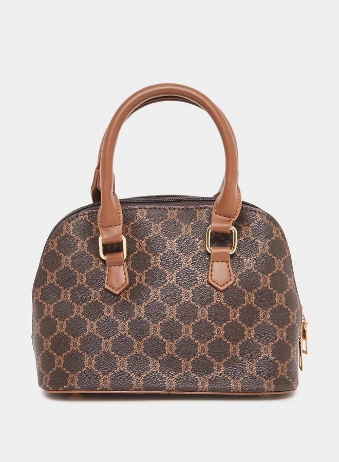 Take Two Take Two Printed Handbag with Dual Handle