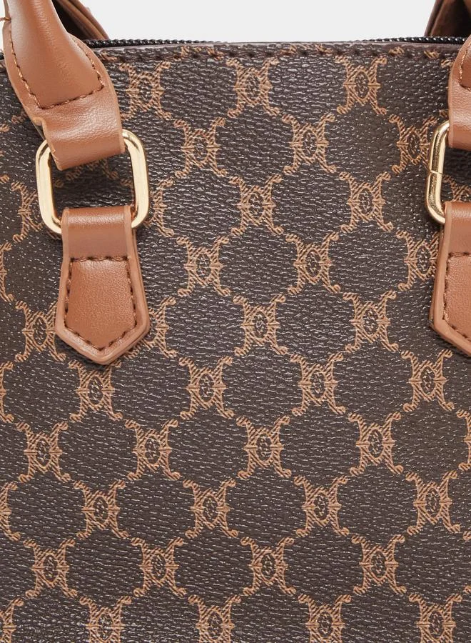 Take Two Take Two Printed Handbag with Dual Handle