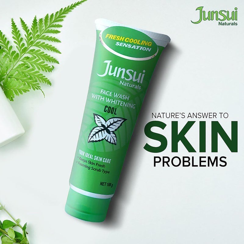 Junsui Naturals Face Wash Cool with Whitening - 100g - Image 4