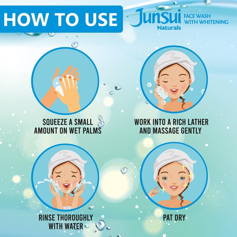 Junsui Naturals Face Wash Cool with Whitening - 100g - Image 5