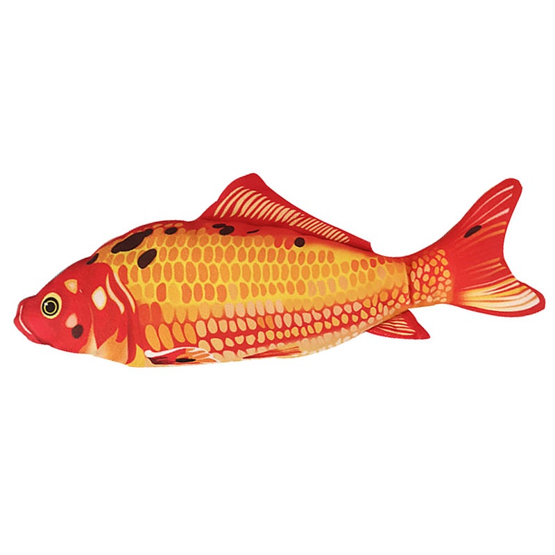 Electric Cat Fish Toy: 10in Bite Resistant Plush - USB Rechargeable Moving Fish for Indoor Cats,Kittens & Hunting Instimulation - Image 4