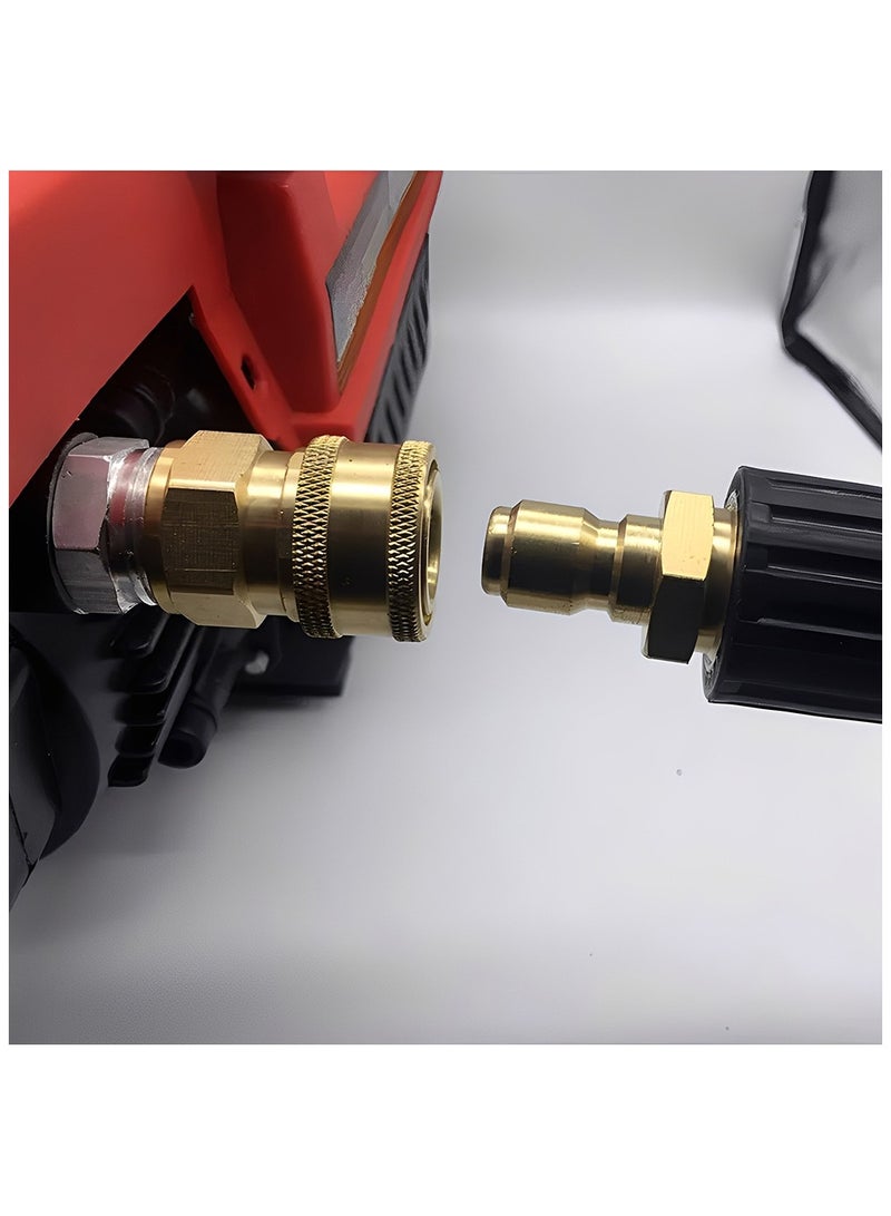 Brass Pressure Washer Adapter Kit M22 To 3/8 Quick Connect, Universal Heavy Duty Fittings, Up To 3000 PSI - Image 5