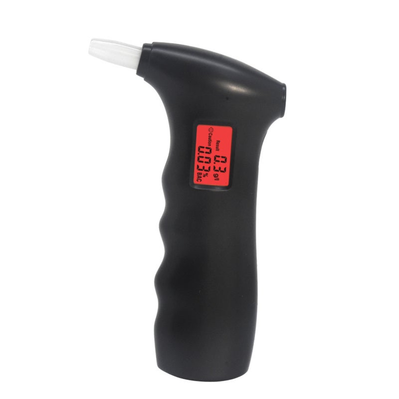 Digital Breathalyzer: Semiconductor Sensor, Quick Response, 5 Replaceable Mouthpieces, Red Backlight - Excessive Alcohol Alarm, Auto Shutdown for Personal & Professional On-the-Go Use - Image 1