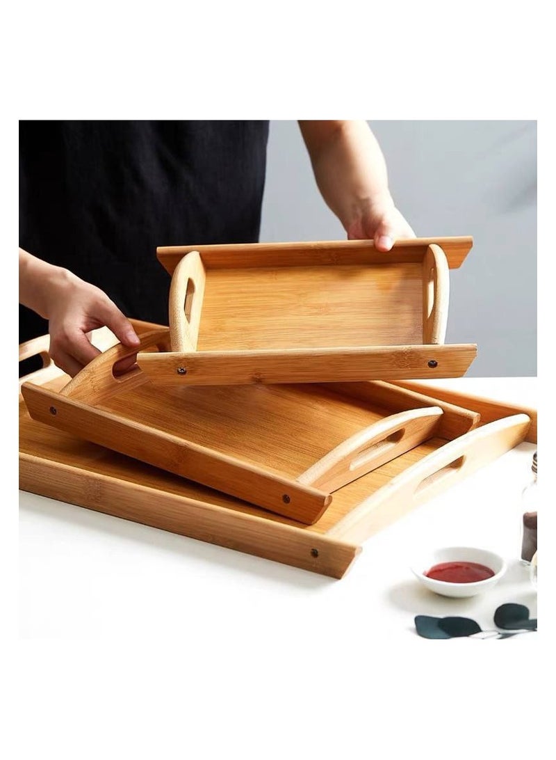 Wooden tray set 3 pieces 