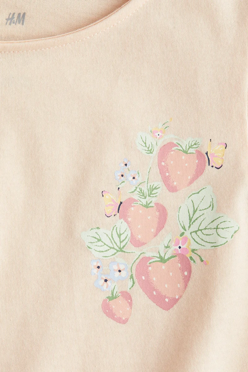 H&M Flutter-sleeved cotton top