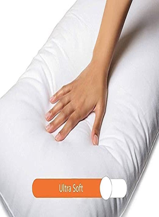 JY Standard Pillow Microfiber Soft Pillows for Bed, 100% Breathable Cotton Sleeping Pillows, Great for Side and Back Support Pillow (Recron Pack of_4) - Image 1