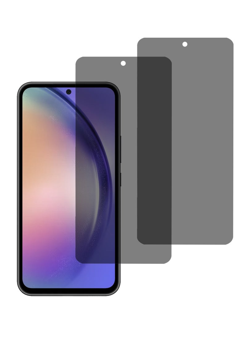 X-level 2 Pack Samsung Galaxy A55 5g Privacy Screen Protector with Easy Install Anti-Scratch Glass 9H Hardness,Anti-Spy Anti-fingerprint Anti-drop Tempered Glass Film Protector Full Cover Protection accessory  - Image 1