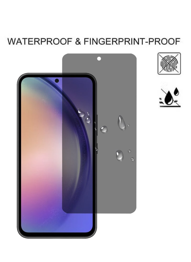 X-level 2 Pack Samsung Galaxy A55 5g Privacy Screen Protector with Easy Install Anti-Scratch Glass 9H Hardness,Anti-Spy Anti-fingerprint Anti-drop Tempered Glass Film Protector Full Cover Protection accessory  - Image 4