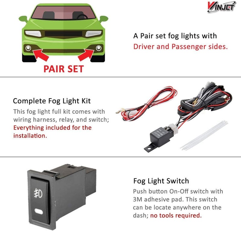 Winjet WJ30-0070-09 OEM Series for [2005-2010 Scion tC] Driving Fog Lights - Image 5